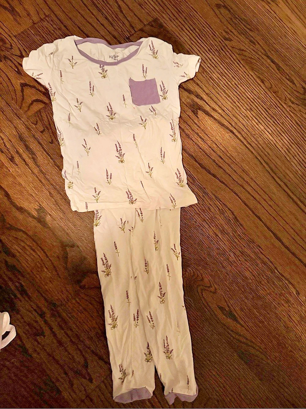 Kyte lavender short sleeve pajamas